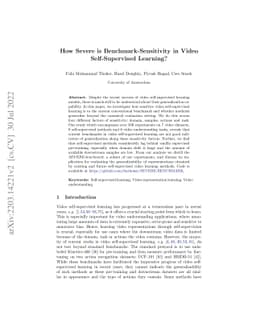 How Severe is Benchmark-Sensitivity in Video Self-Supervised Learning?