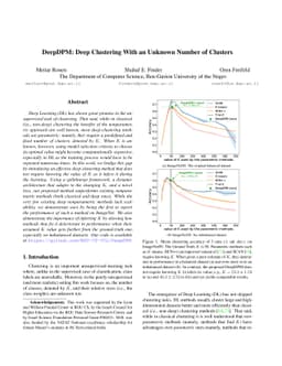 DeepDPM: Deep Clustering With an Unknown Number of Clusters