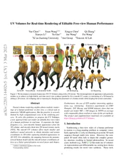 UV Volumes for Real-time Rendering of Editable Free-view Human
  Performance