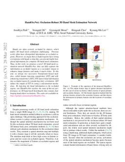 HandOccNet: Occlusion-Robust 3D Hand Mesh Estimation Network