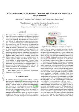 MaskGroup: Hierarchical Point Grouping and Masking for 3D Instance
  Segmentation