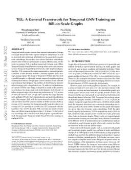TGL: A General Framework for Temporal GNN Training on Billion-Scale
  Graphs