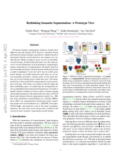 Rethinking Semantic Segmentation: A Prototype View