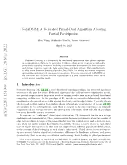 FedADMM: A Federated Primal-Dual Algorithm Allowing Partial
  Participation