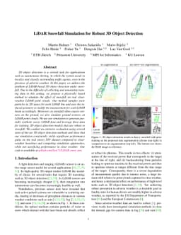 LiDAR Snowfall Simulation for Robust 3D Object Detection