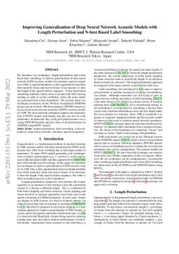 Improving Generalization of Deep Neural Network Acoustic Models with
  Length Perturbation and N-best Based Label Smoothing