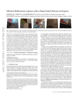Efficient Reflectance Capture with a Deep Gated Mixture-of-Experts