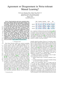 Agreement or Disagreement in Noise-tolerant Mutual Learning?