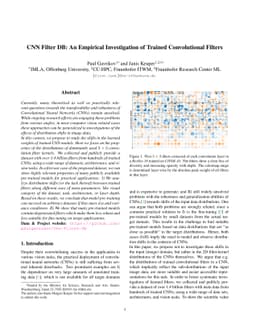 CNN Filter DB: An Empirical Investigation of Trained Convolutional
  Filters