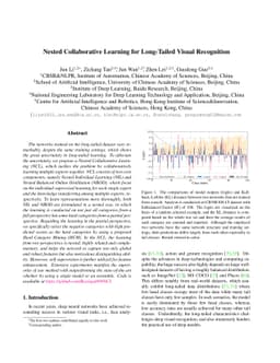 Nested Collaborative Learning for Long-Tailed Visual Recognition