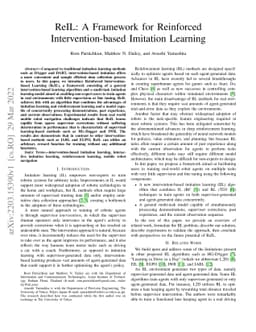 ReIL: A Framework for Reinforced Intervention-based Imitation Learning