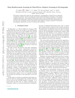 Deep Reinforcement Learning for Data-Driven Adaptive Scanning in
  Ptychography