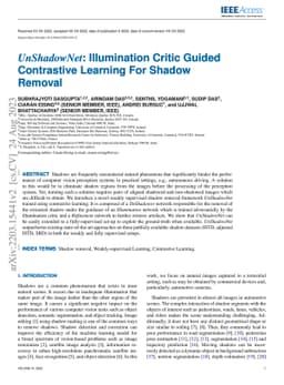 UnShadowNet: Illumination Critic Guided Contrastive Learning For Shadow
  Removal