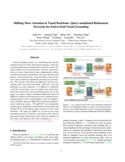 Shifting More Attention to Visual Backbone: Query-modulated Refinement
  Networks for End-to-End Visual Grounding