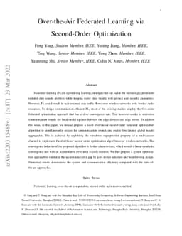 Over-the-Air Federated Learning via Second-Order Optimization
