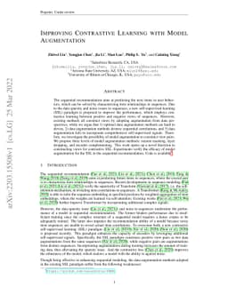 Improving Contrastive Learning with Model Augmentation