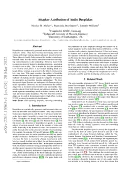 Attacker Attribution of Audio Deepfakes