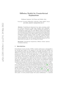 Diffusion Models for Counterfactual Explanations