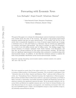 Forecasting with Economic News