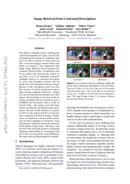 Image Retrieval from Contextual Descriptions