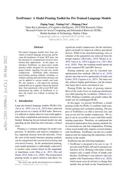 TextPruner: A Model Pruning Toolkit for Pre-Trained Language Models