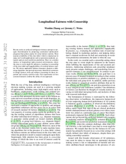 Longitudinal Fairness with Censorship