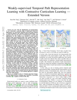 Weakly-supervised Temporal Path Representation Learning with Contrastive
  Curriculum Learning -- Extended Version