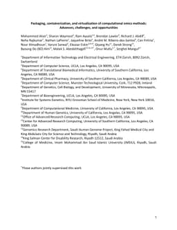 Packaging, containerization, and virtualization of computational omics
  methods: Advances, challenges, and opportunities