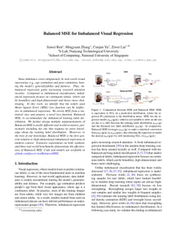Balanced MSE for Imbalanced Visual Regression