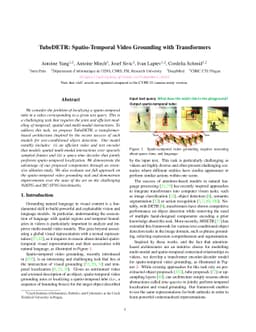 TubeDETR: Spatio-Temporal Video Grounding with Transformers