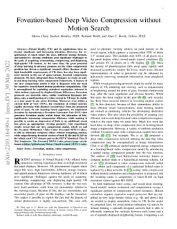 Foveation-based Deep Video Compression without Motion Search
