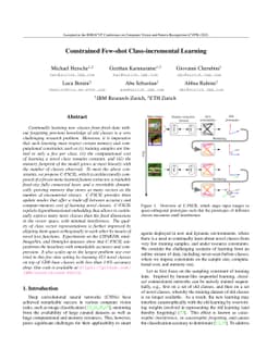 Constrained Few-shot Class-incremental Learning