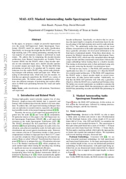 MAE-AST: Masked Autoencoding Audio Spectrogram Transformer