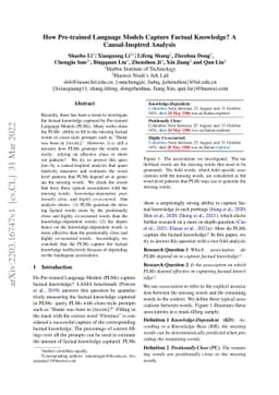 How Pre-trained Language Models Capture Factual Knowledge? A
  Causal-Inspired Analysis