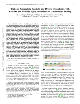 TrajGen: Generating Realistic and Diverse Trajectories with Reactive and
  Feasible Agent Behaviors for Autonomous Driving