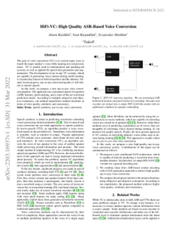 HiFi-VC: High Quality ASR-Based Voice Conversion