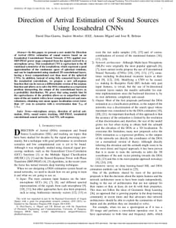 Direction of Arrival Estimation of Sound Sources Using Icosahedral CNNs