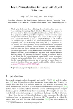 Logit Normalization for Long-tail Object Detection