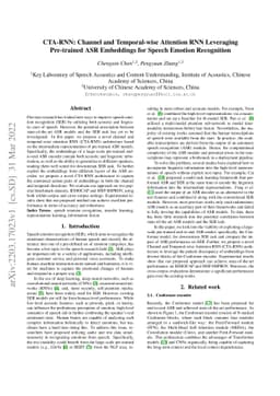 CTA-RNN: Channel and Temporal-wise Attention RNN Leveraging Pre-trained
  ASR Embeddings for Speech Emotion Recognition