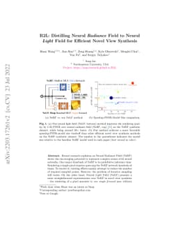 R2L: Distilling Neural Radiance Field to Neural Light Field for
  Efficient Novel View Synthesis
