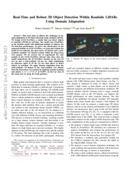 Real-Time and Robust 3D Object Detection Within Road-Side LiDARs Using
  Domain Adaptation