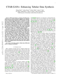 CTAB-GAN+: Enhancing Tabular Data Synthesis