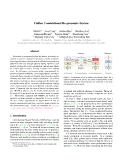 Online Convolutional Re-parameterization