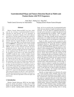 Gastrointestinal Polyps and Tumors Detection Based on Multi-scale
  Feature-fusion with WCE Sequences