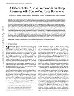 A Differentially Private Framework for Deep Learning with Convexified
  Loss Functions