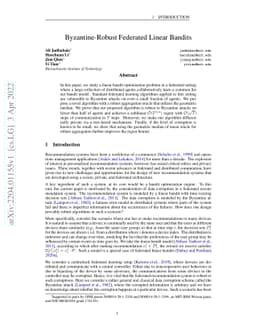 Byzantine-Robust Federated Linear Bandits