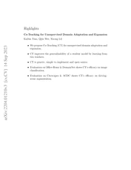 Co-Teaching for Unsupervised Domain Adaptation and Expansion