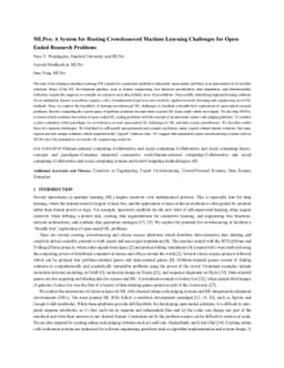 MLPro: A System for Hosting Crowdsourced Machine Learning Challenges for
  Open-Ended Research Problems