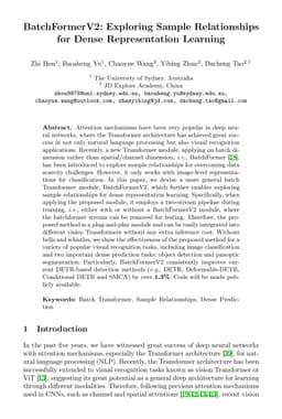 BatchFormerV2: Exploring Sample Relationships for Dense Representation
  Learning