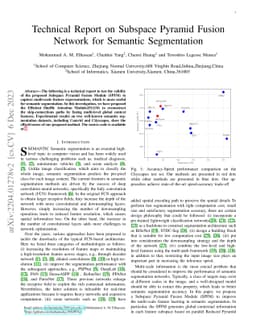 Technical Report on Subspace Pyramid Fusion Network for Semantic
  Segmentation